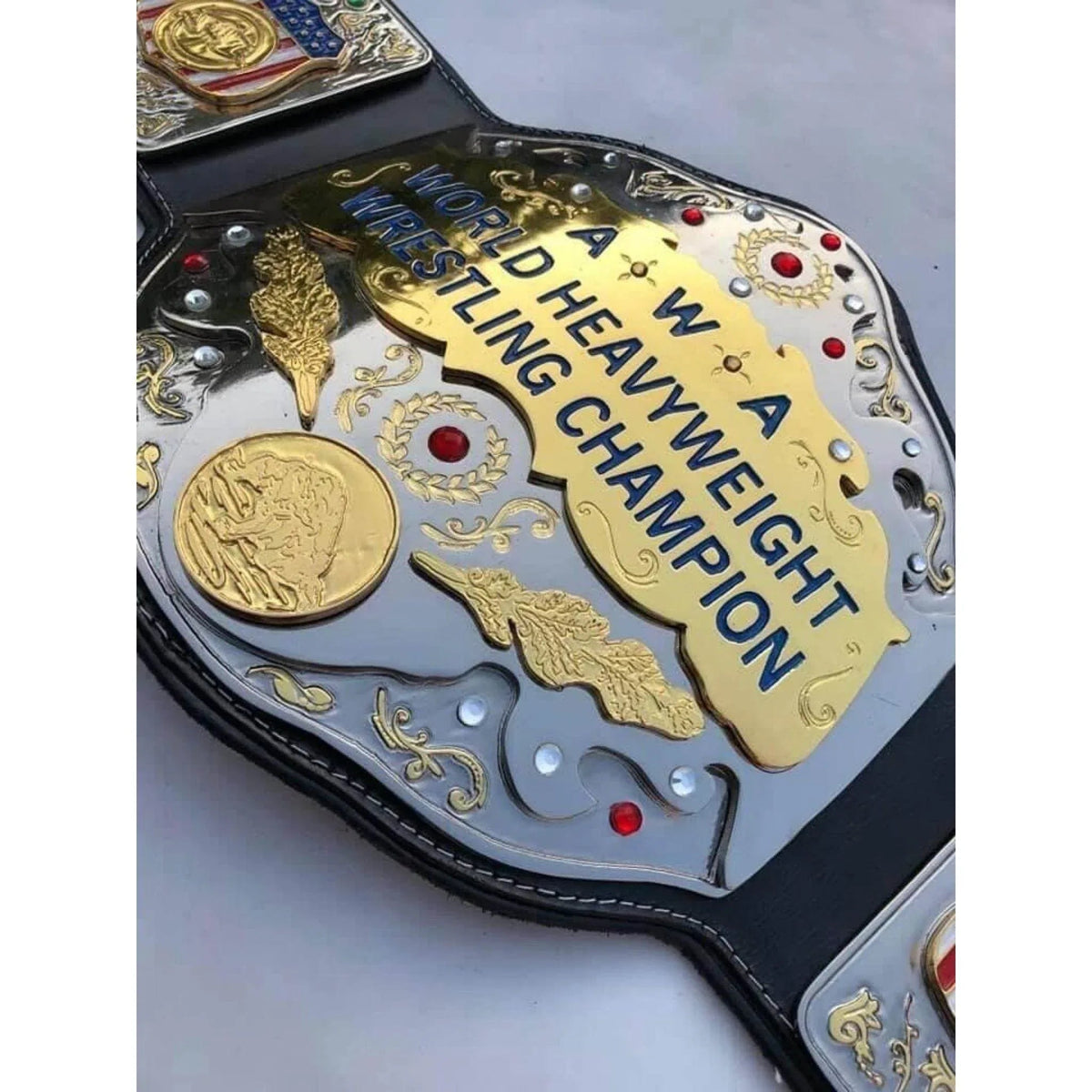 AWA World Heavyweight Championship Inspired Brass Collector Belt - photo 5 of 7 | Brex International
