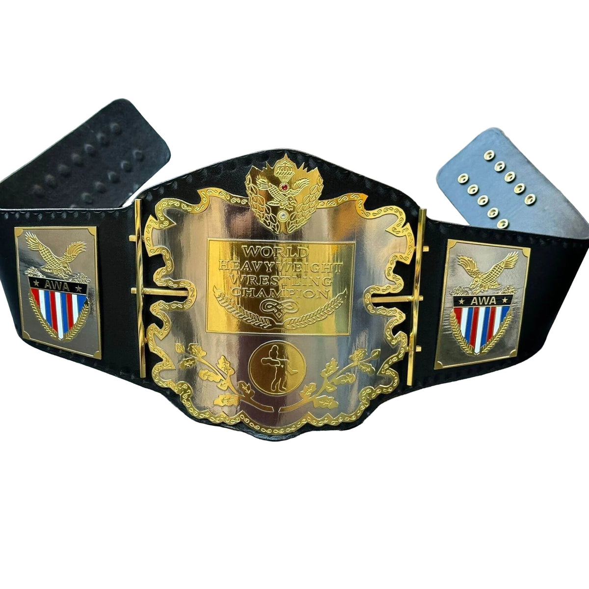AWA World Heavyweight Championship Inspired Brass Plate Title Belt - photo 1 of 12 | Brex International