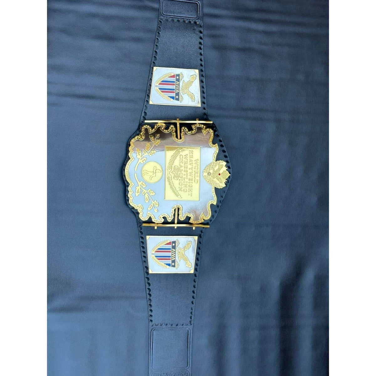 AWA World Heavyweight Championship Inspired Brass Plate Title Belt - photo 8 of 12 | Brex International