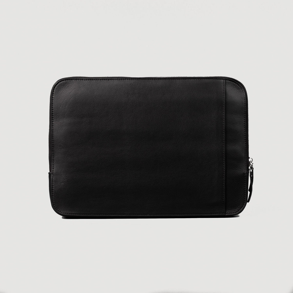 Brex Baxter Black Leather Laptop Sleeve - black leather laptop sleeve, view 1