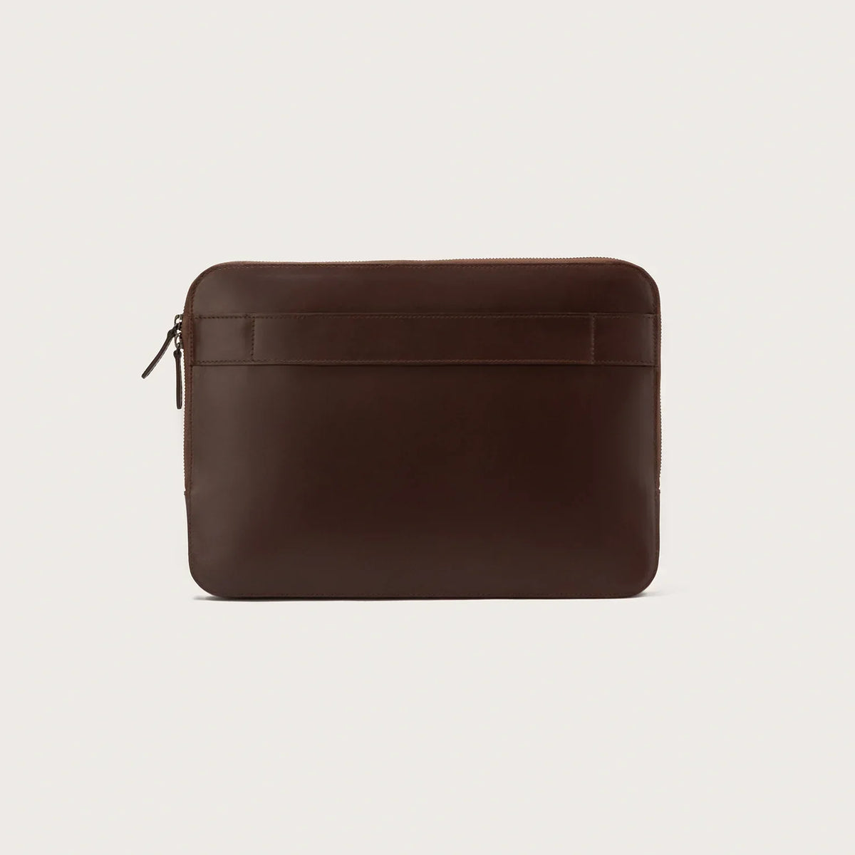 Brex Baxter Vintage Brown Leather Laptop Sleeve - brown vintage leather laptop sleeve, view 3