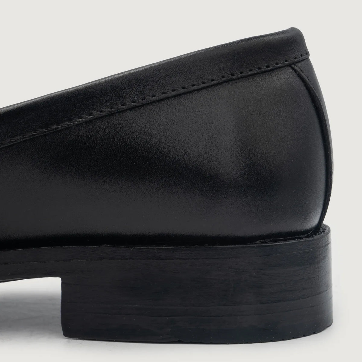 Baxton Black Leather Loafers - men's loafers in black genuine leather, view 5