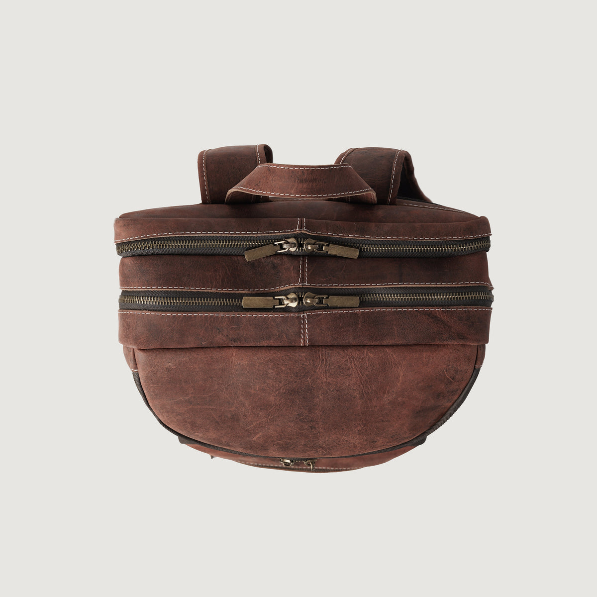 Brex Bedford Vintage Distressed Brown Leather Backpack - brown vintage distressed leather backpack, view 6