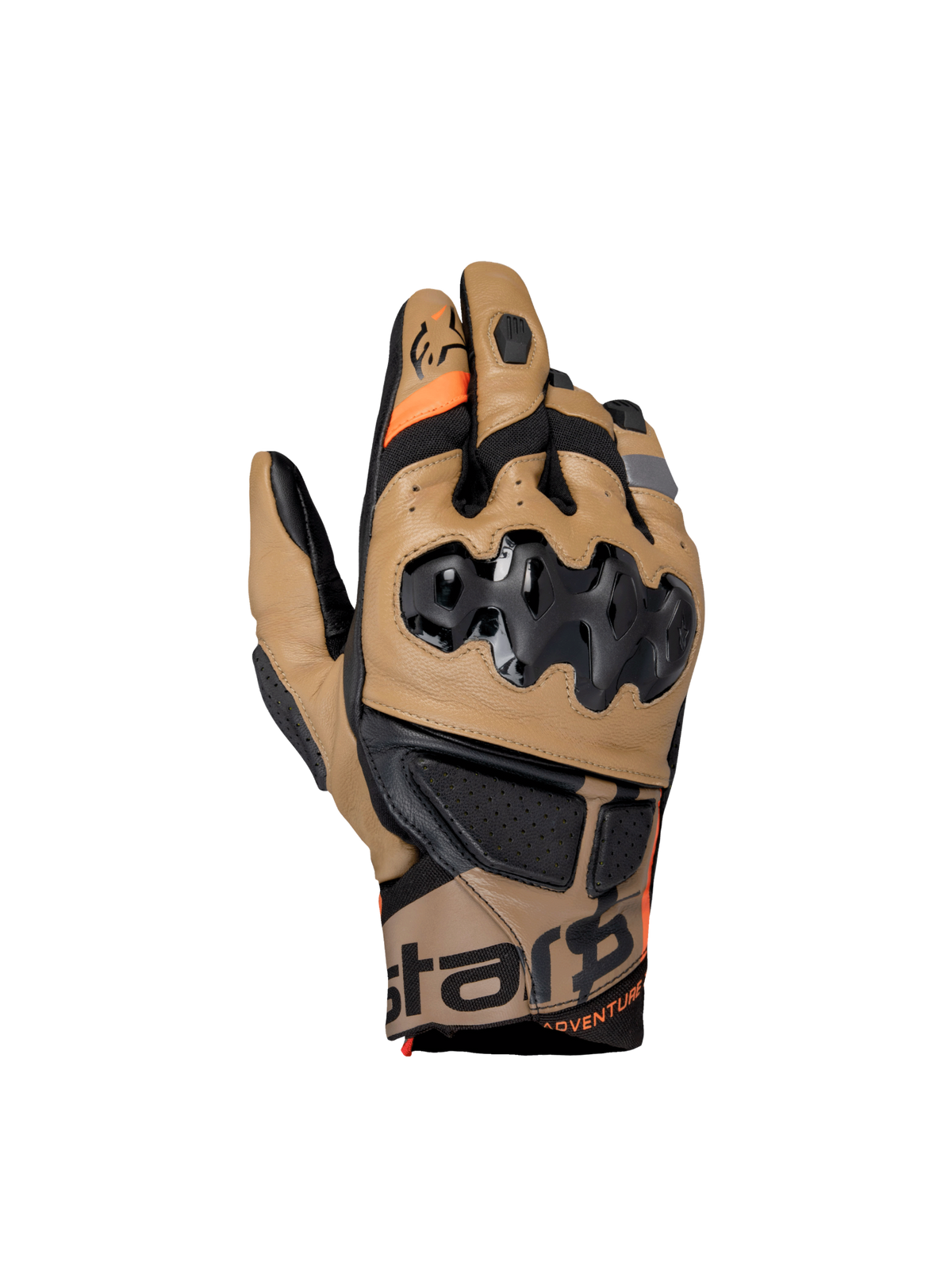 Belize V3 Drystar® Gloves - Black/Gobi/Brown Sand - Alpinestars motorcycle gloves, view 1
