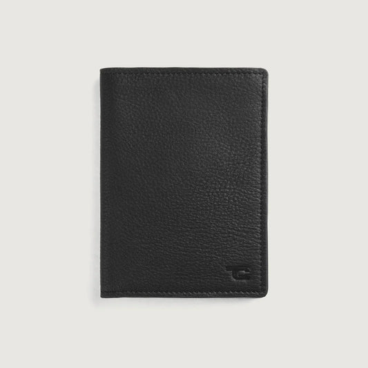 Brex Bernardi Black Leather Travel Wallet - black travel leather wallet, view 1