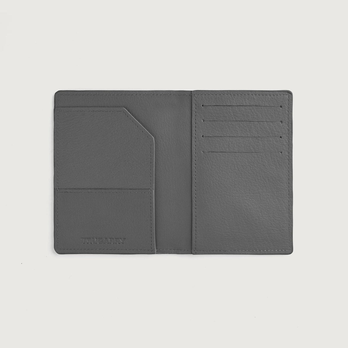 Brex Bernardi Grey Leather Travel Wallet - grey travel leather wallet, view 4