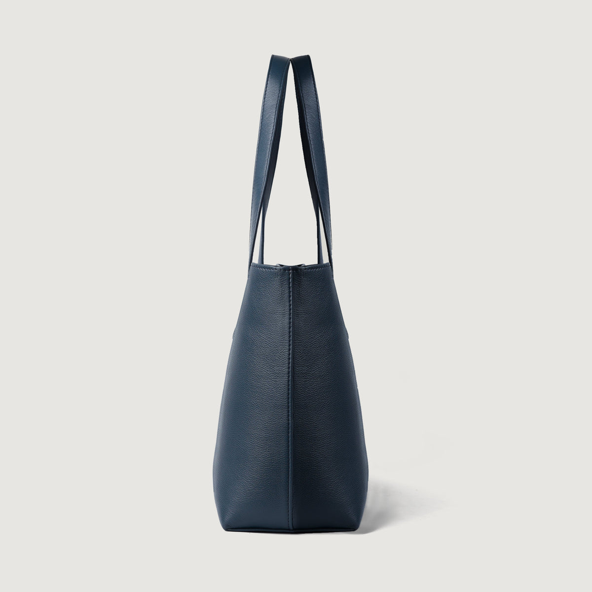 Brex Bianca Blue Leather Tote Bag - blue leather tote bag, view 6