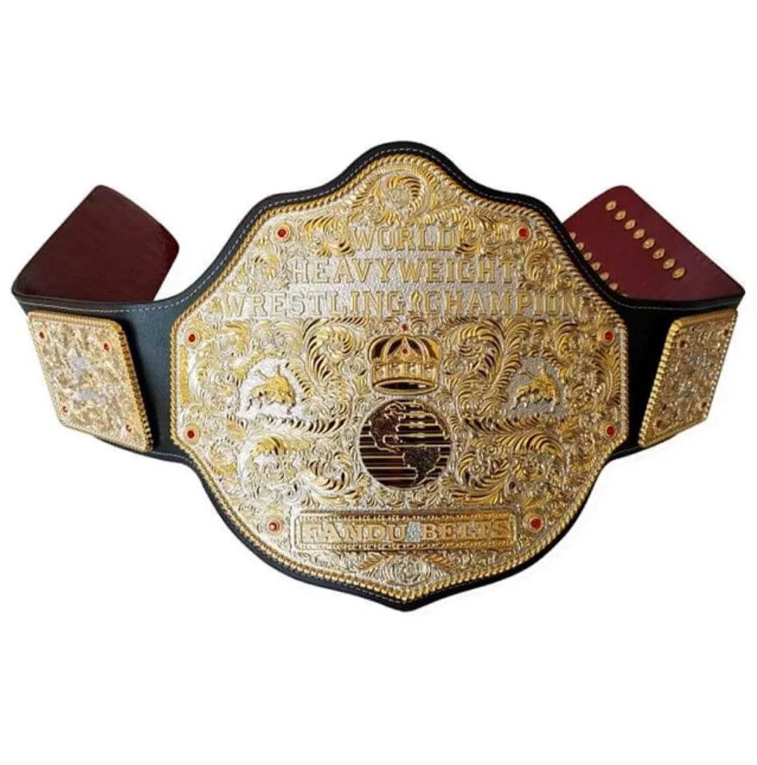 Big Gold World Die Cast Dual Plated Heavyweight Championship Inspired Belt - photo 1 of 12 | Brex International
