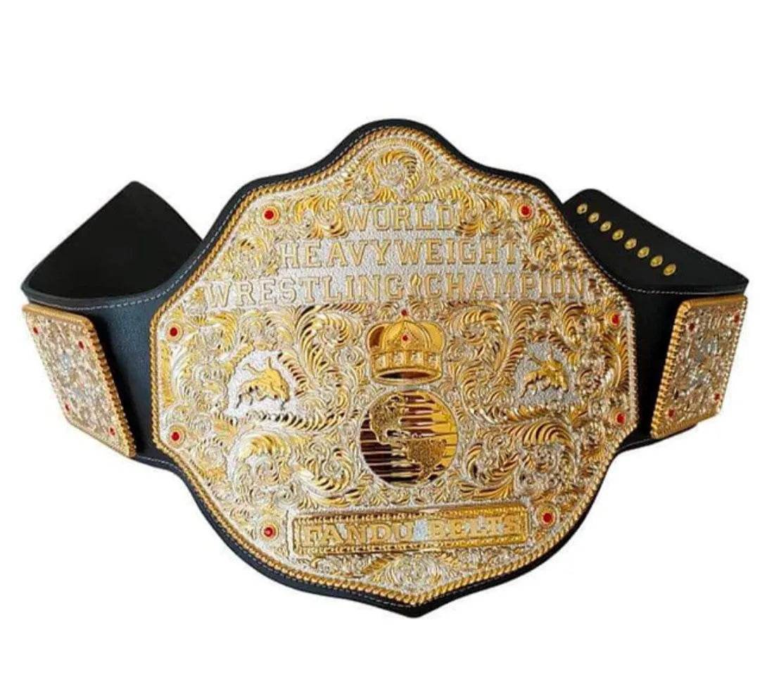 Big Gold World Die Cast Dual Plated Heavyweight Championship Inspired Belt - photo 4 of 12 | Brex International