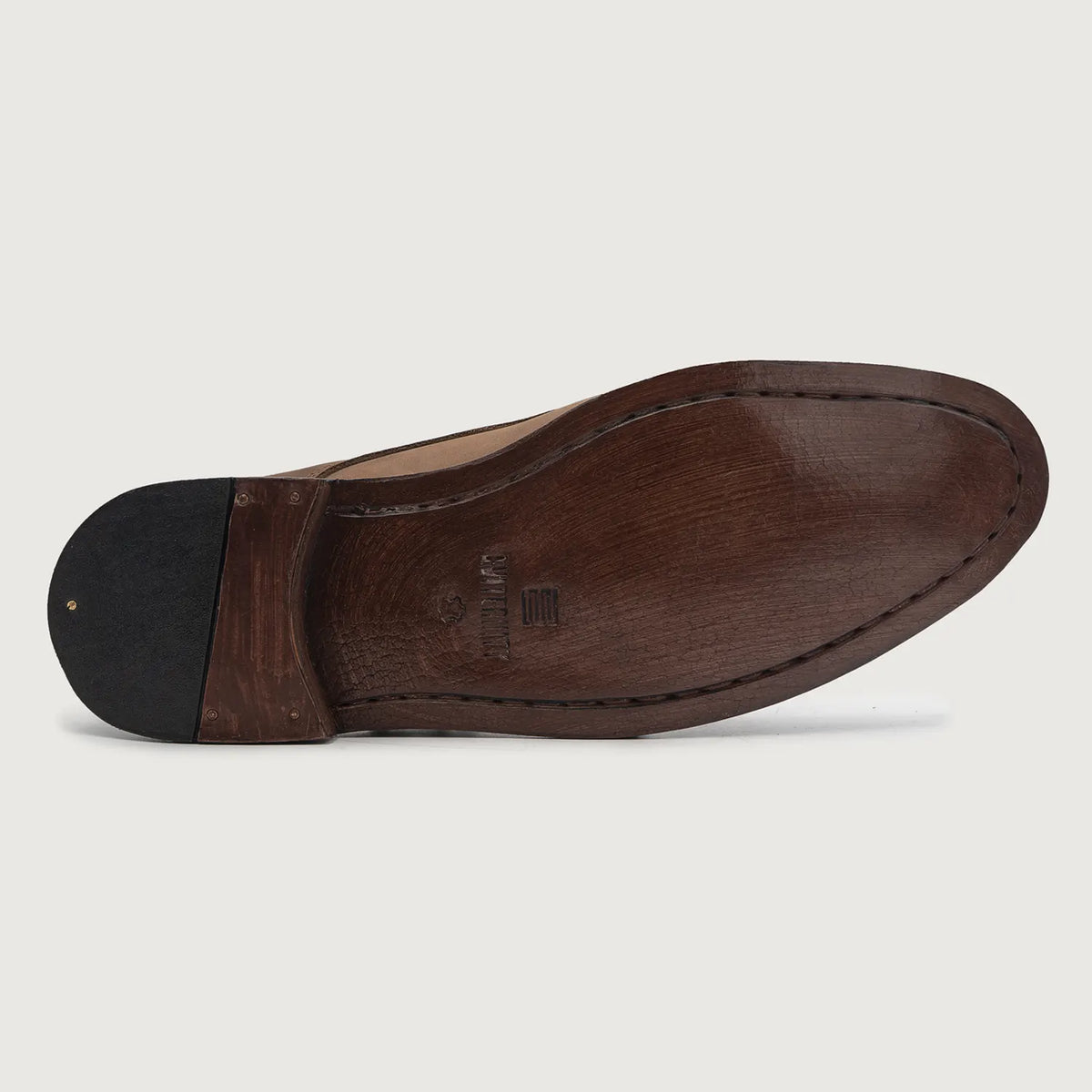 Boston Double Monk Strap Oil Pull-up Brown Leather Shoes - men's shoes in brown pull-up leather, view 5