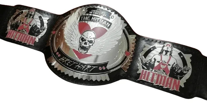 Bret Hart The Hitman Wrestling Championship Inspired Title Belt - photo 6 of 6 | Brex International