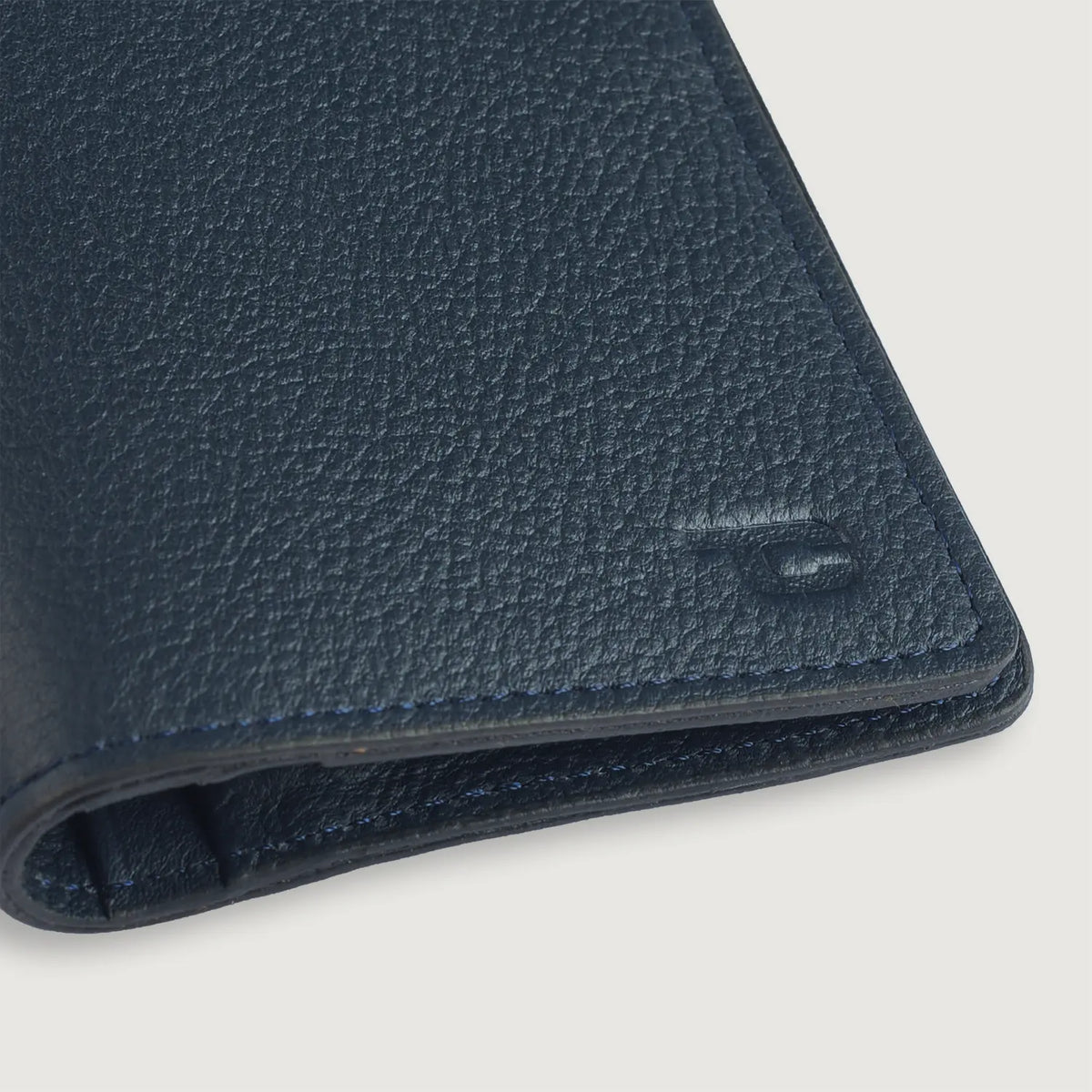 Brex Cameron Blue Leather Long Wallet - blue long leather wallet, view 5