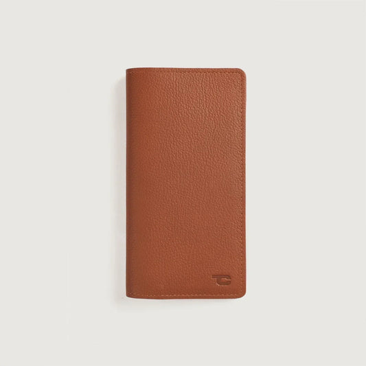 Brex Cameron Brown Leather Long Wallet - brown long leather wallet, view 1