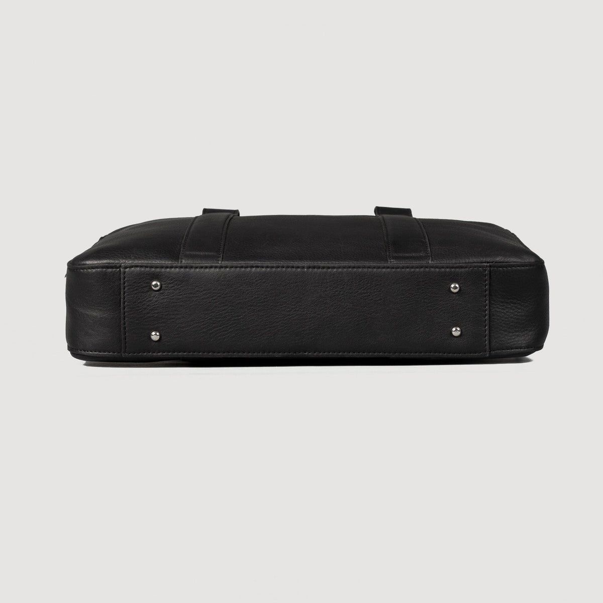 Brex Captain Black Leather Briefcase - black leather briefcase, view 7