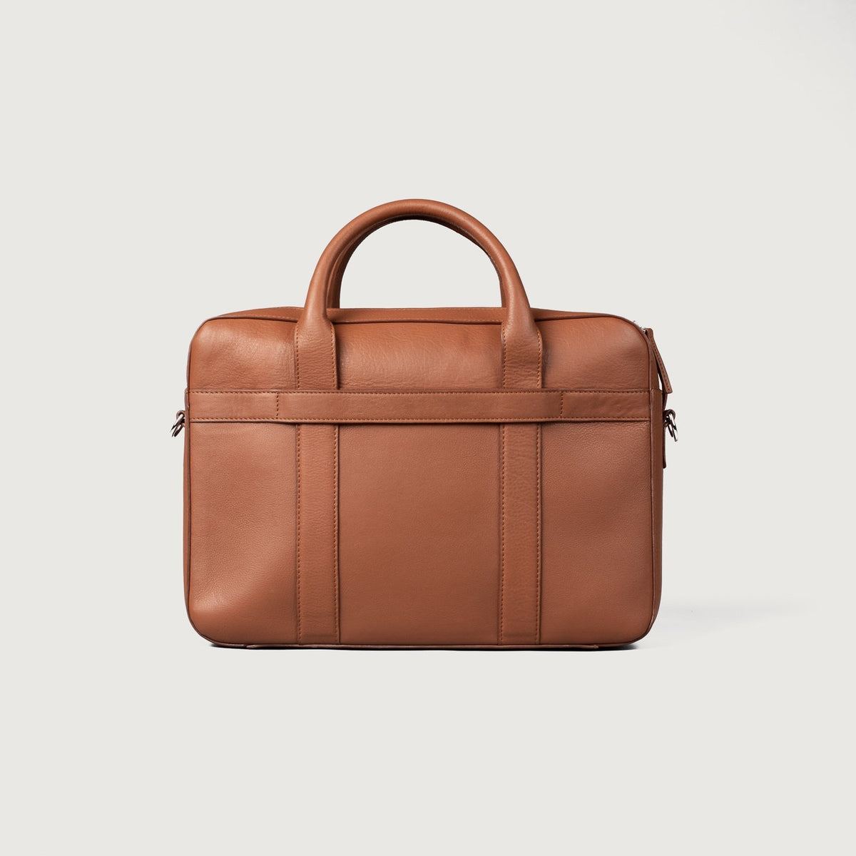 Brex Captain Brown Leather Briefcase - brown leather briefcase, view 4