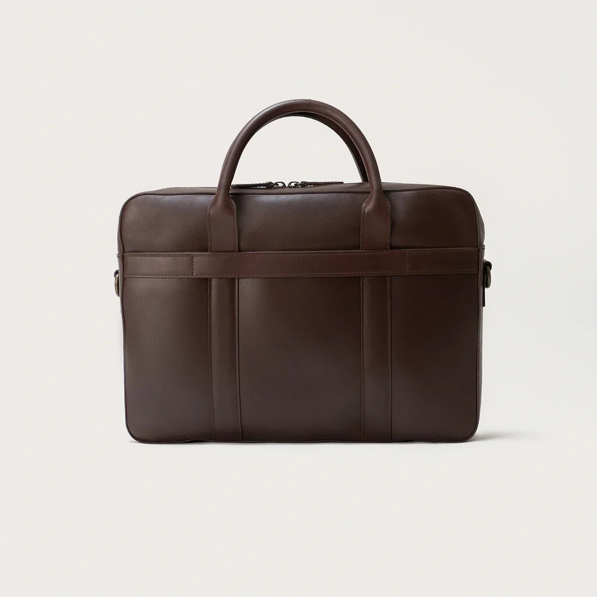 Brex Captain Vintage Brown Leather Briefcase - brown vintage leather briefcase, view 3