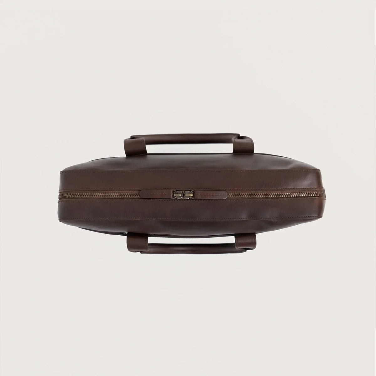 Brex Captain Vintage Brown Leather Briefcase - brown vintage leather briefcase, view 8