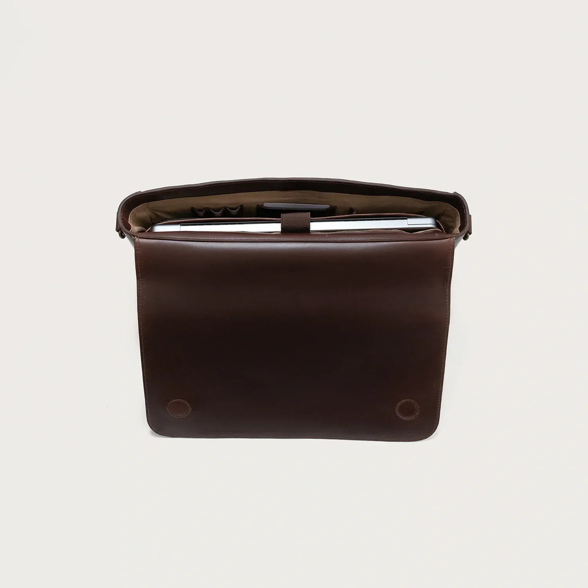 Brex Carismatico Vintage Brown Leather Messenger Bag - brown vintage leather messenger bag, view 4
