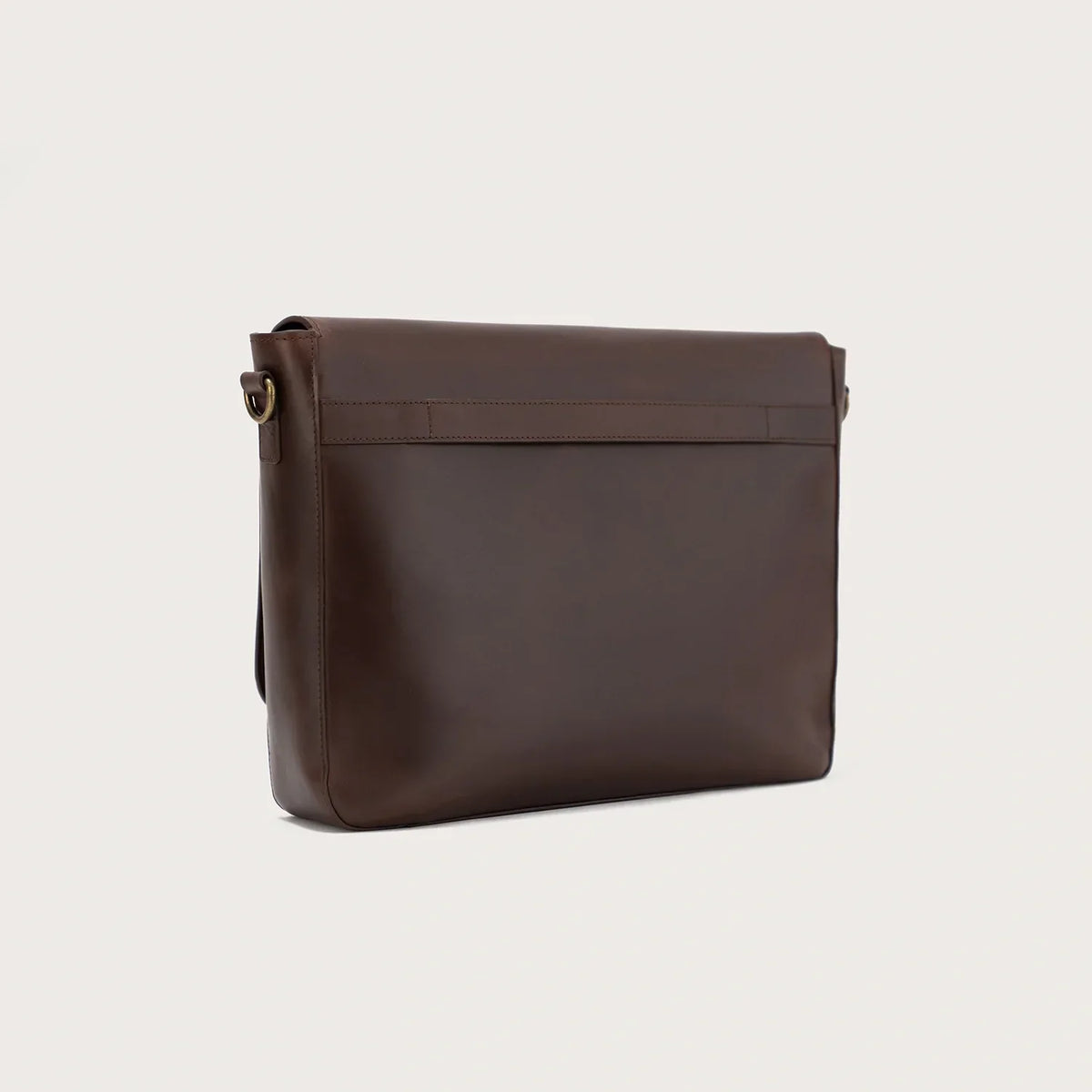 Brex Carismatico Vintage Brown Leather Messenger Bag - brown vintage leather messenger bag, view 7