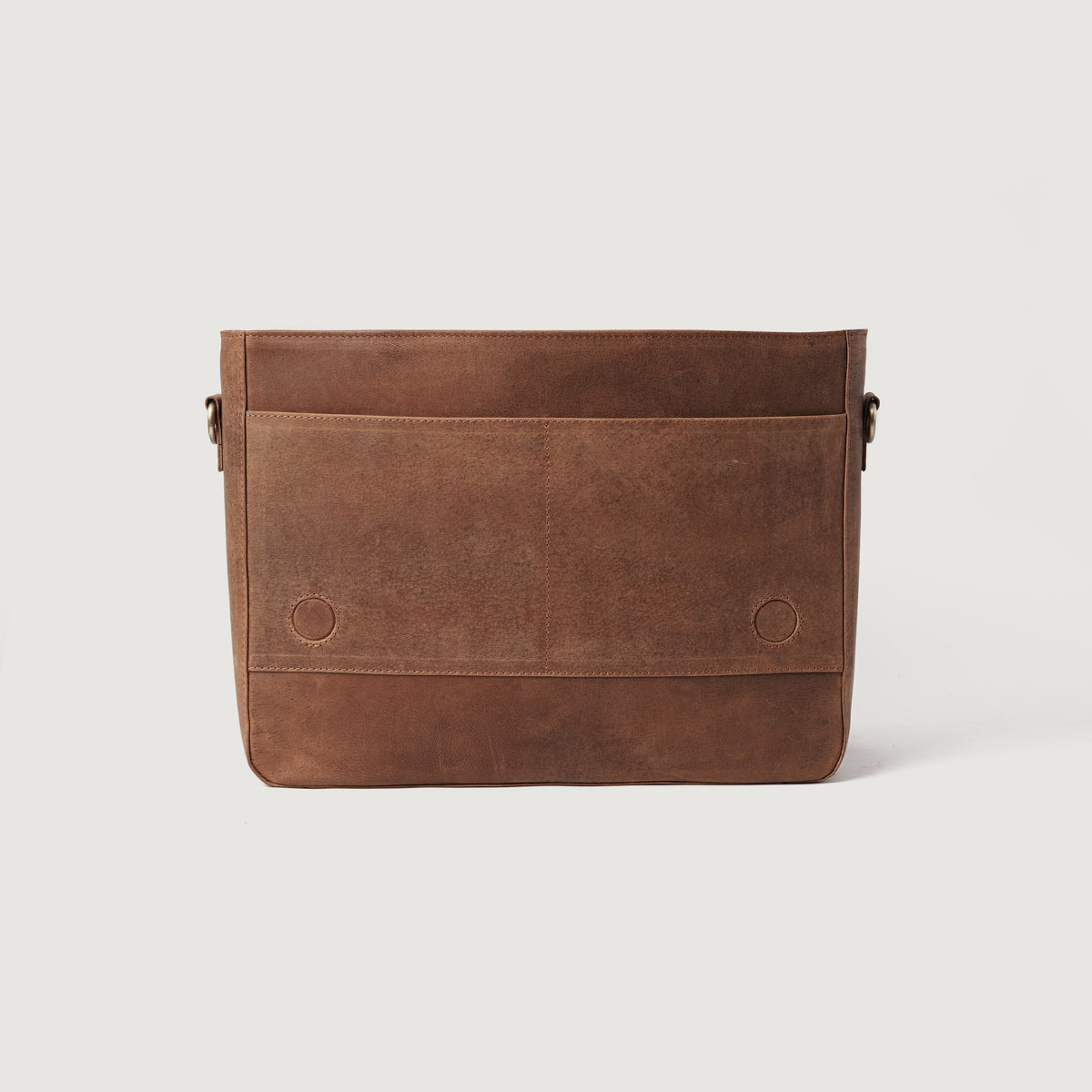Brex Carismatico Vintage Tan Brown Leather Messenger Bag - brown & tan vintage leather messenger bag, view 4