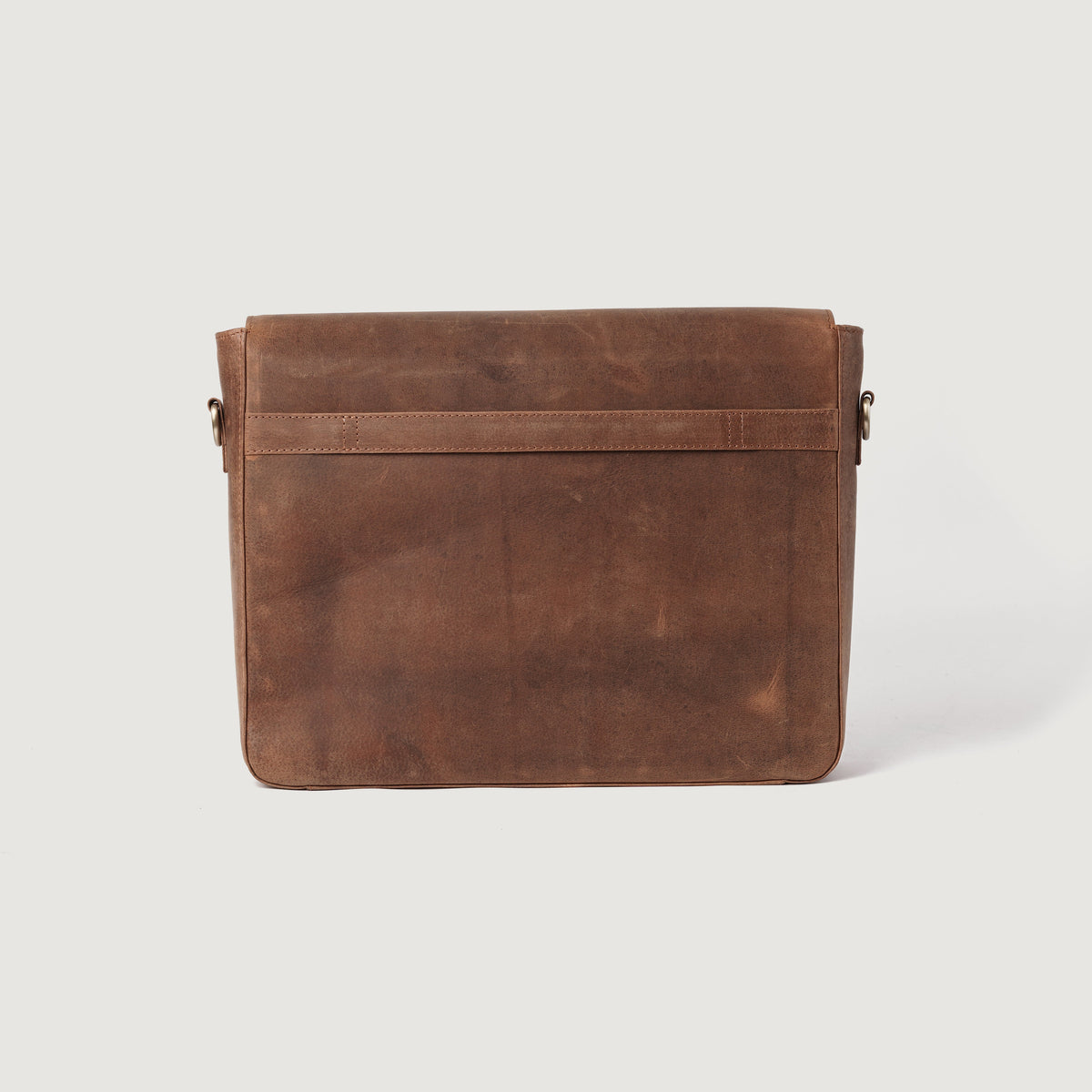 Brex Carismatico Vintage Tan Brown Leather Messenger Bag - brown & tan vintage leather messenger bag, view 5