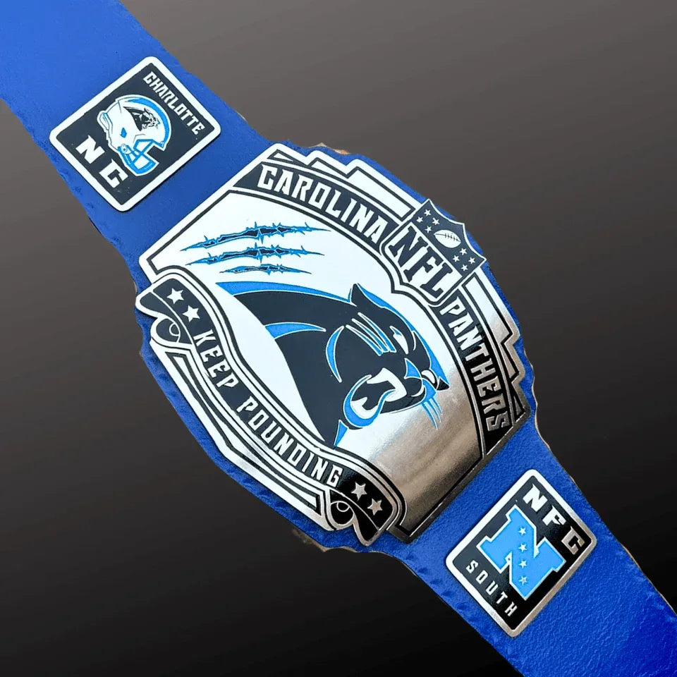 Carolina Panthers NFL Super Bowl Adult Championship Inspired Collectible Belt - photo 2 of 2 | Brex International