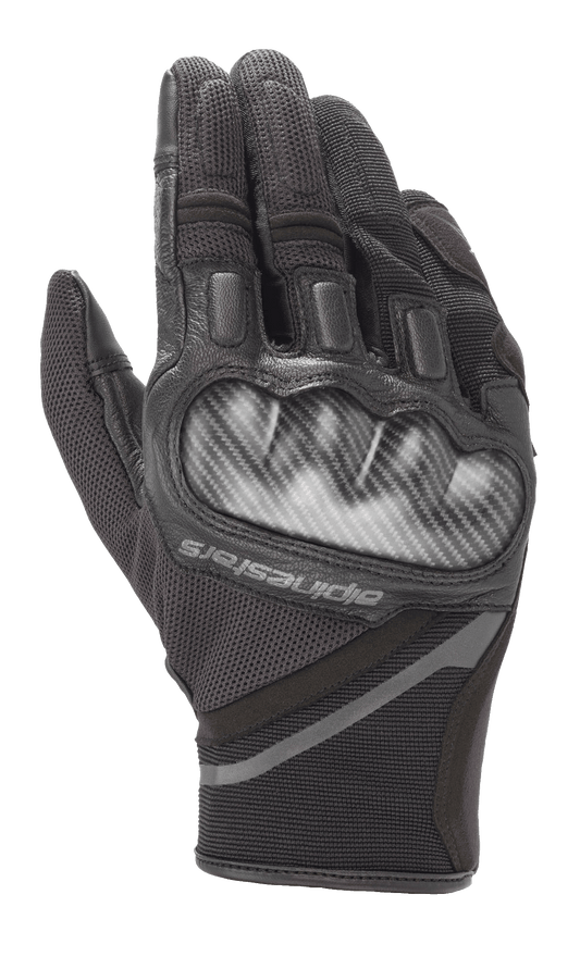 Chrome Gloves - Black/Tar Gray - Alpinestars motorcycle gloves, view 1