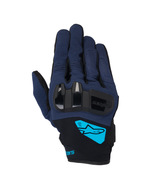 Chrome V2 Gloves - Dark Blue/Hawaiian Ocean - Alpinestars motorcycle gloves, view 1