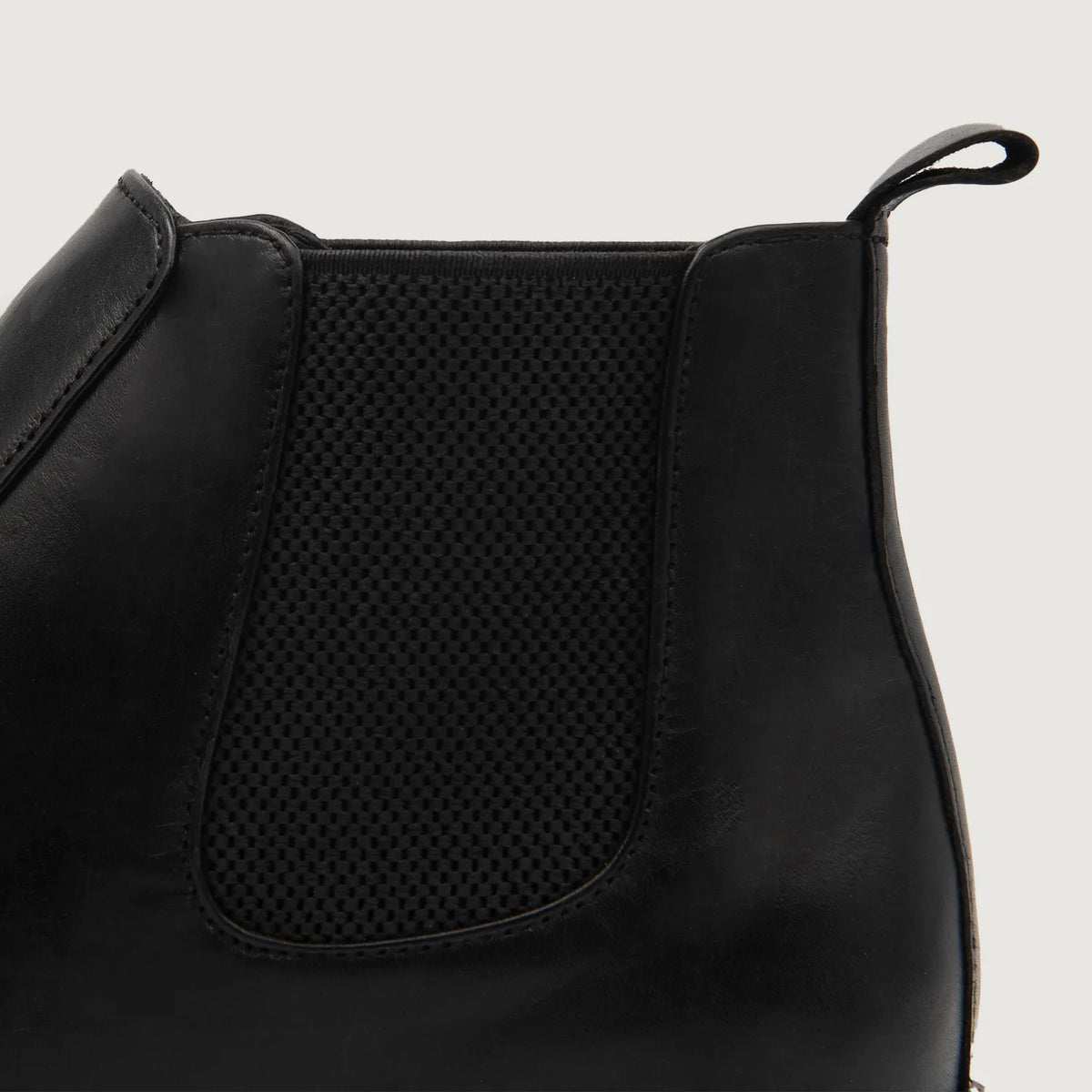 Clarkson Chelsea Black Leather Boots - men's boots in black genuine leather, view 5