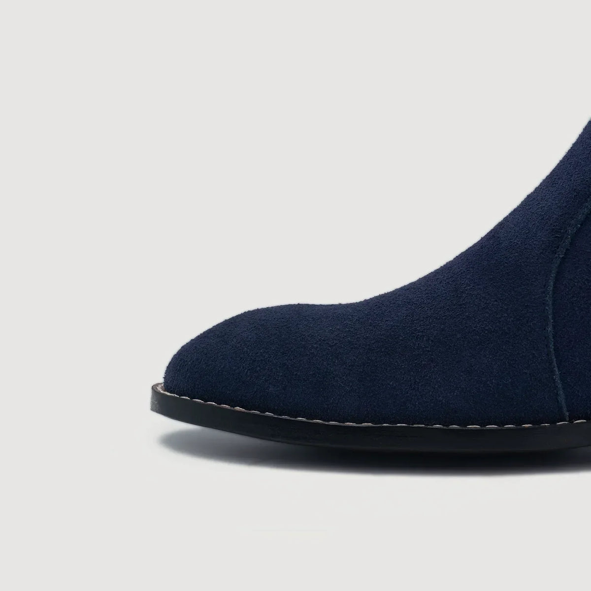 Clarkson Chelsea Midnight Blue Suede Leather Boots - men's boots in midnight blue suede leather, view 6