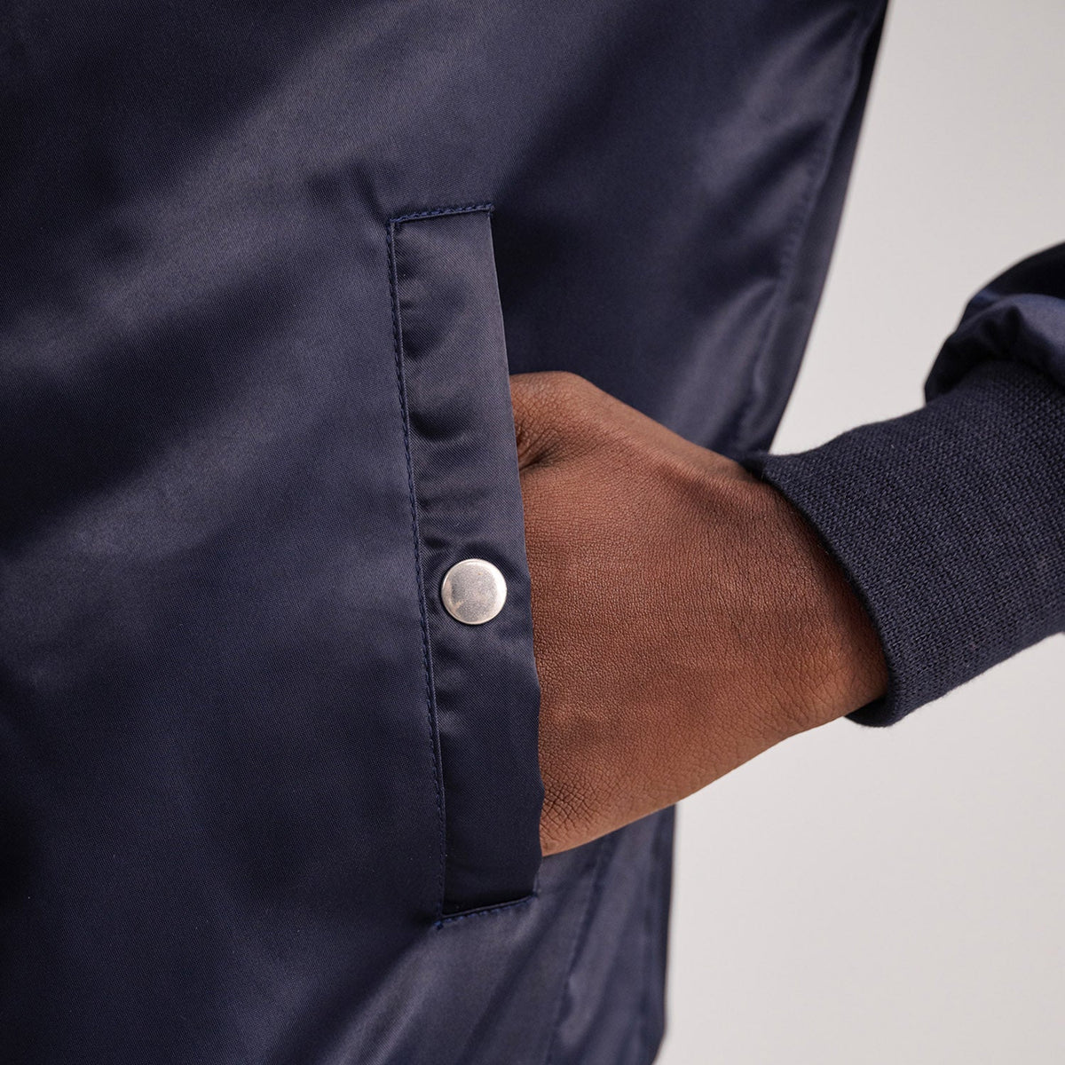 Clyde B-15 Blue Bomber Jacket - men's jacket in blue, view 6