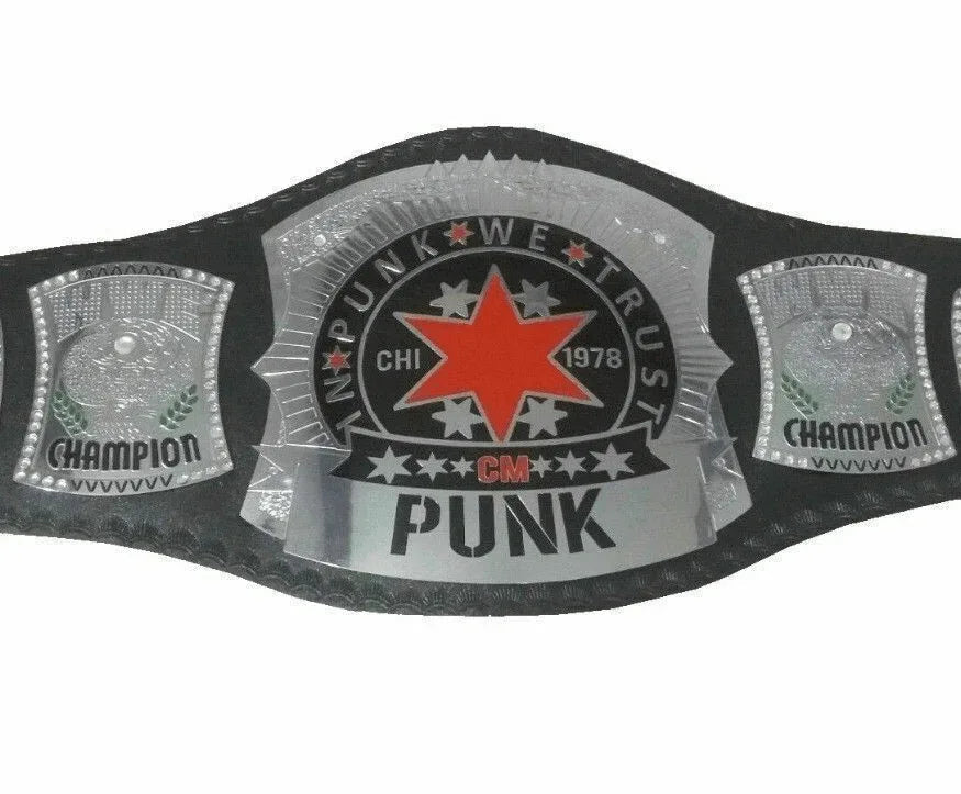 CM Punk Heavyweight Wrestling Championship Inspired Belt Adult Size - photo 1 of 6 | Brex International