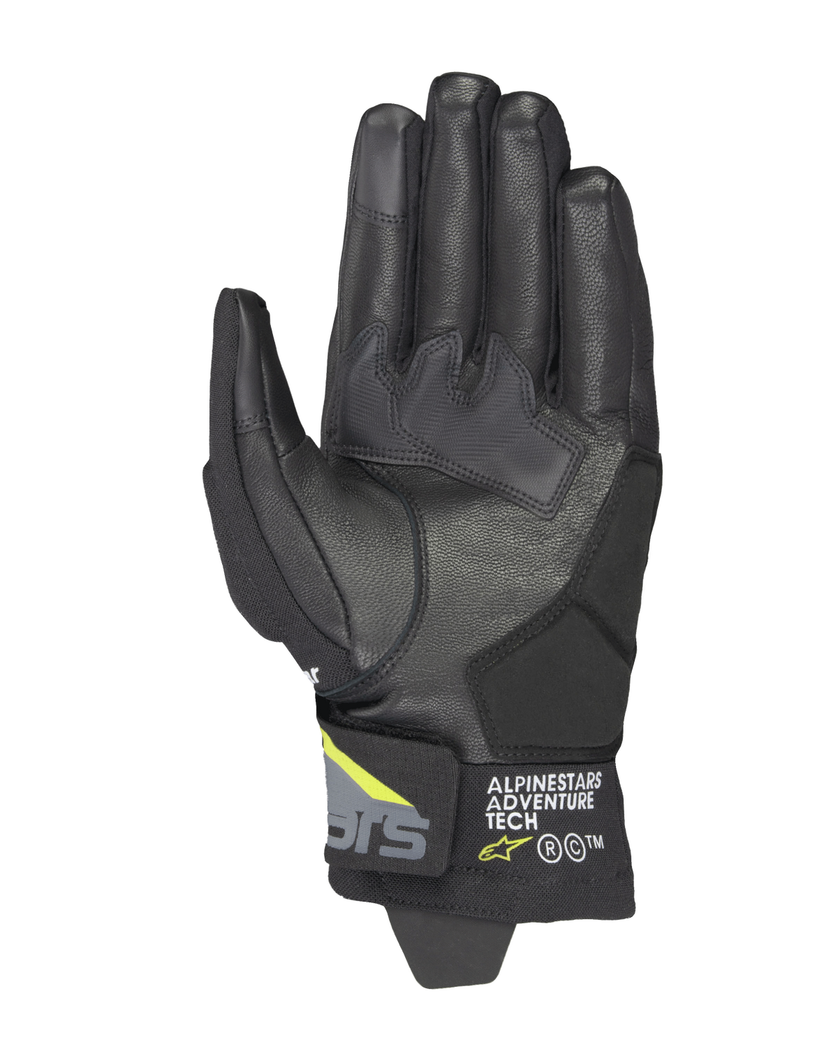 Corozal V3 Drystar® Gloves - Black/Deep Gray/Yellow Fluo - Alpinestars motorcycle gloves, view 2