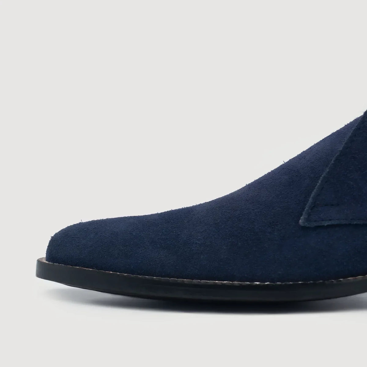 Corry Chukka Midnight Blue Suede Leather Boots - men's boots in midnight blue suede leather, view 5