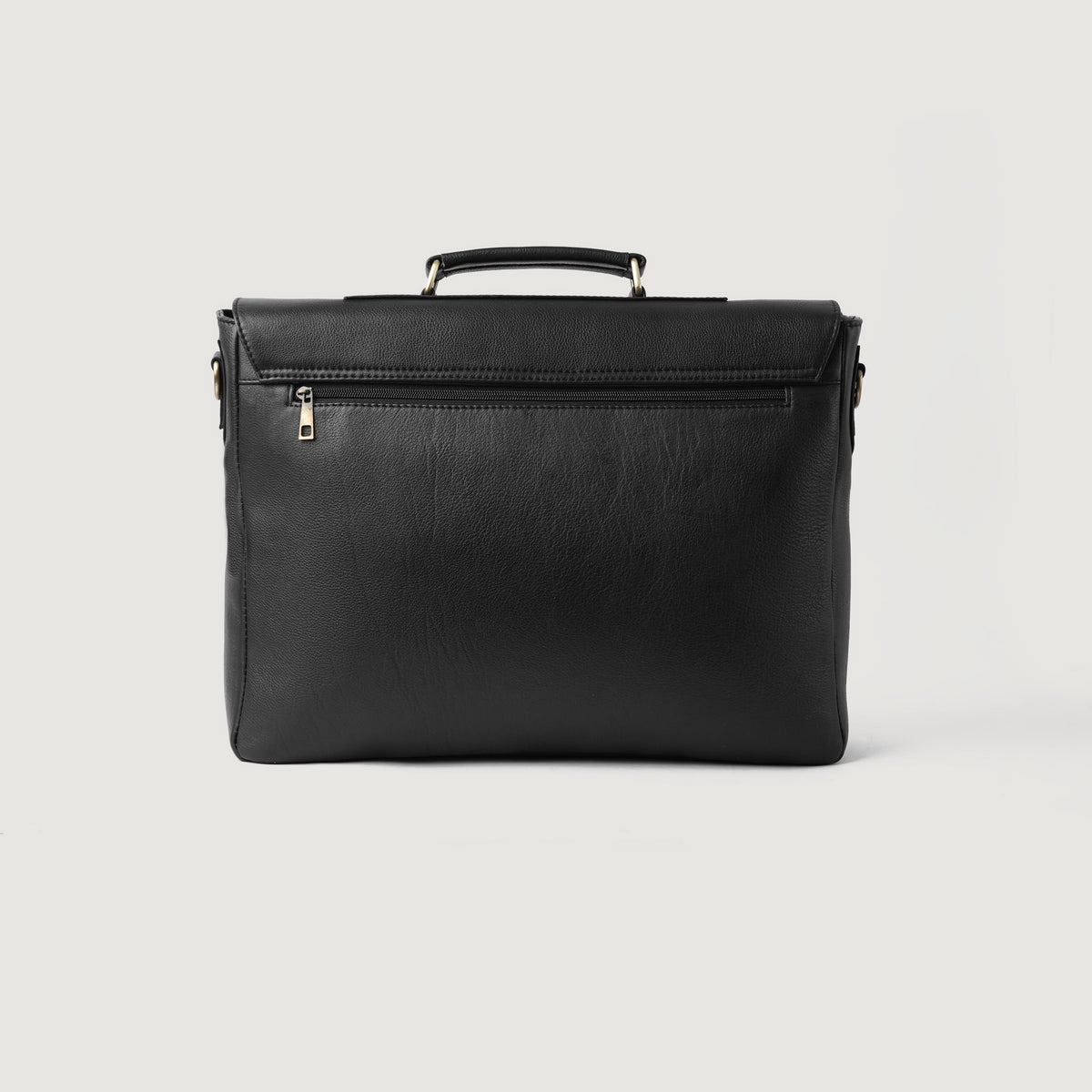 Brex Cristoph Black Leather Messenger Bag - black leather messenger bag, view 4