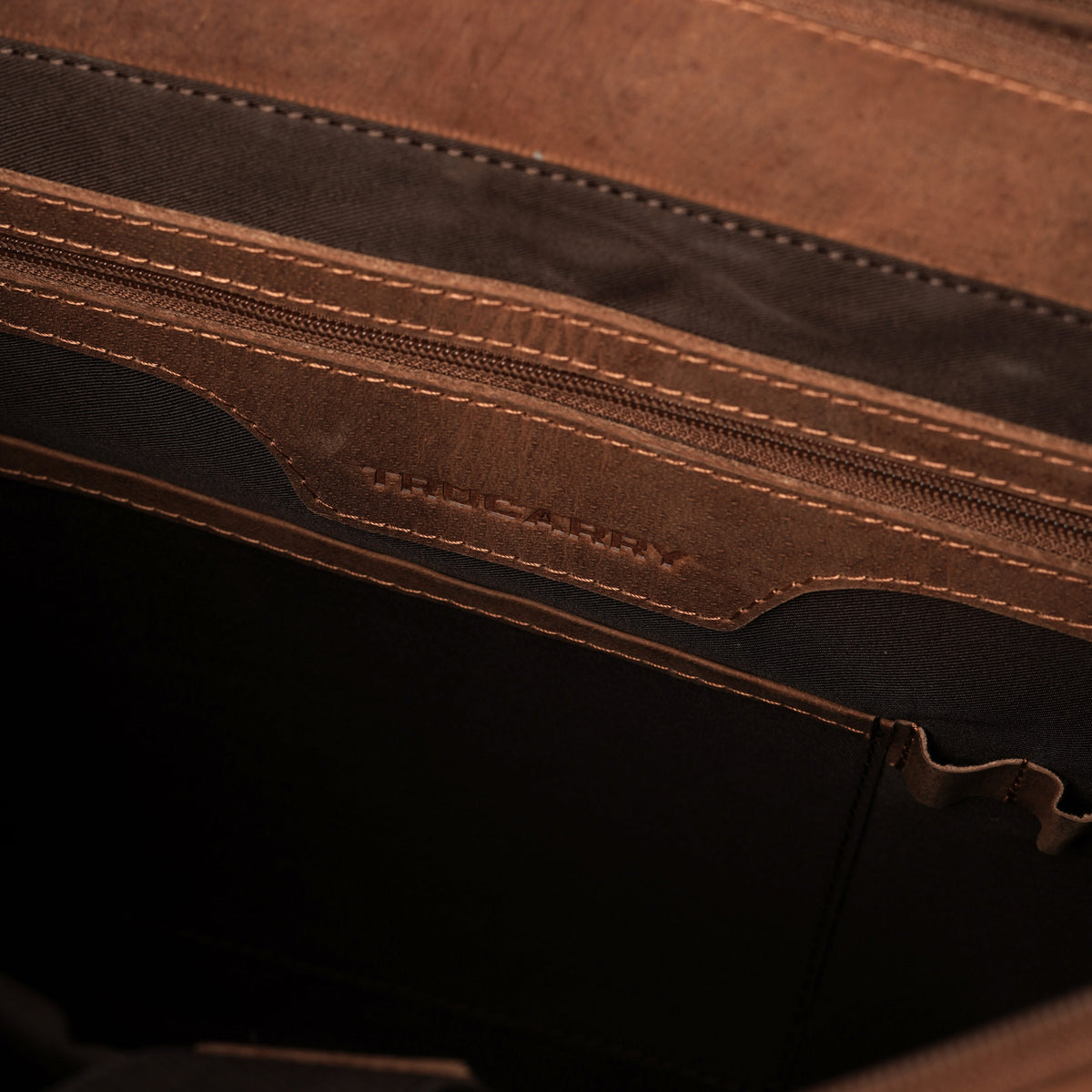 Brex Cristoph Vintage Tan Leather Messenger Bag - tan vintage leather messenger bag, view 6