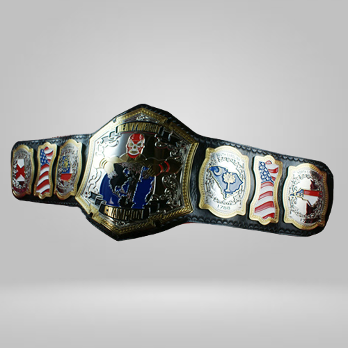 Custom Masked Man Heavyweight Wrestling Inspired Belt - photo 1 of 1 | Brex International
