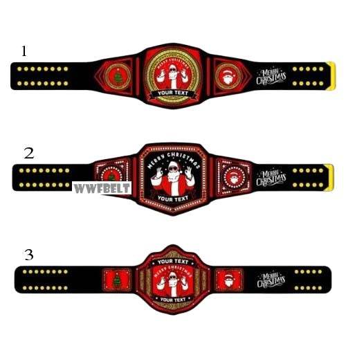 Customized Christmas Championship Inspired Collectible Title Belt - photo 1 of 7 | Brex International