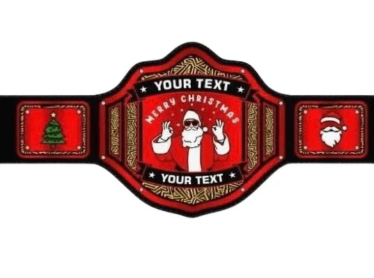 Customized Christmas Championship Inspired Collectible Title Belt - photo 4 of 7 | Brex International