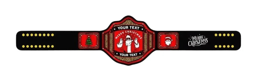 Customized Christmas Championship Inspired Collectible Title Belt - photo 5 of 7 | Brex International
