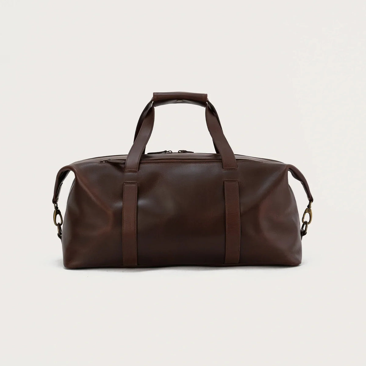 Brex Dale Vintage Brown Leather Duffle Bag - brown vintage leather duffle bag, view 4