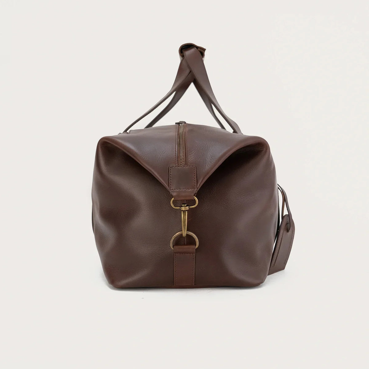 Brex Dale Vintage Brown Leather Duffle Bag - brown vintage leather duffle bag, view 5