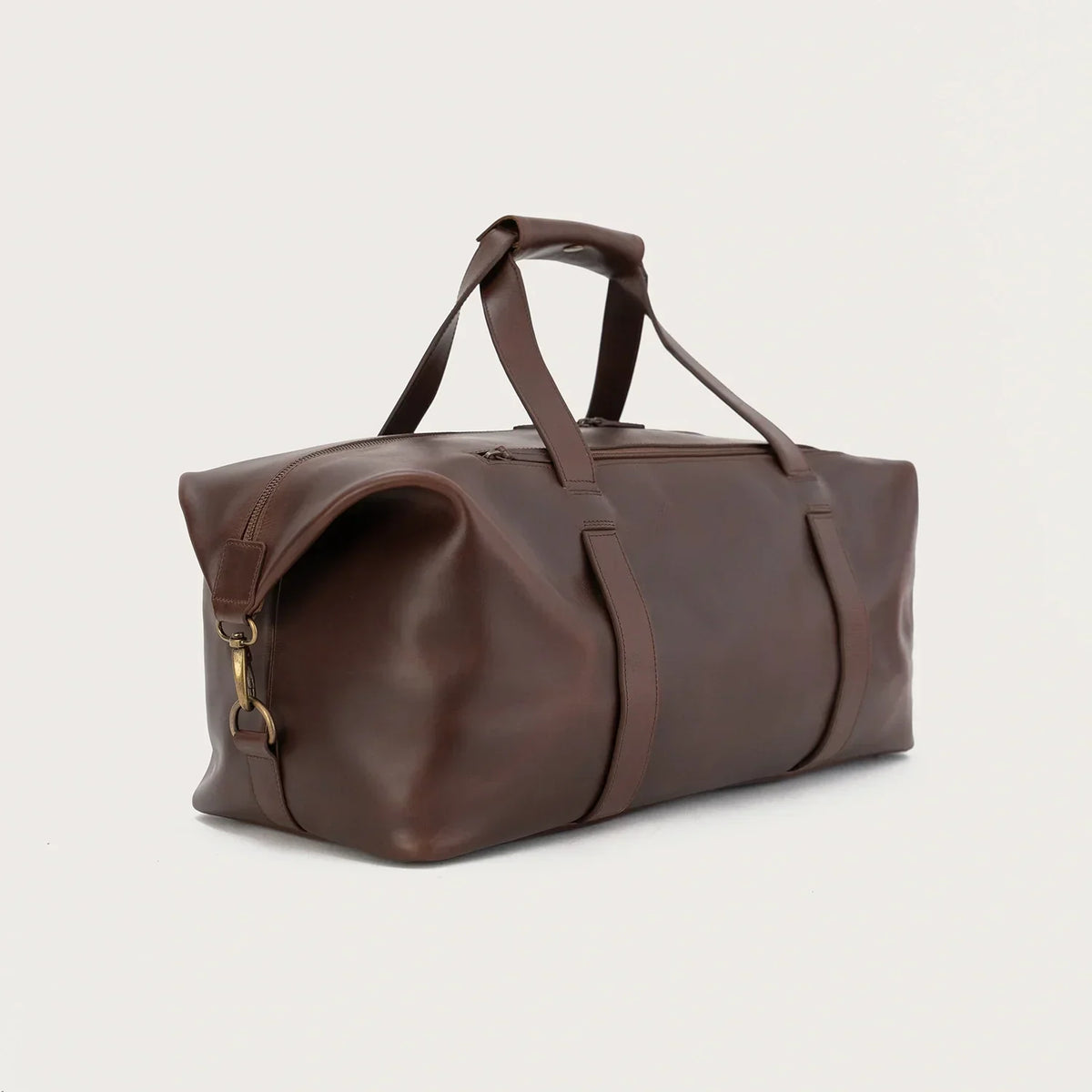 Brex Dale Vintage Brown Leather Duffle Bag - brown vintage leather duffle bag, view 7
