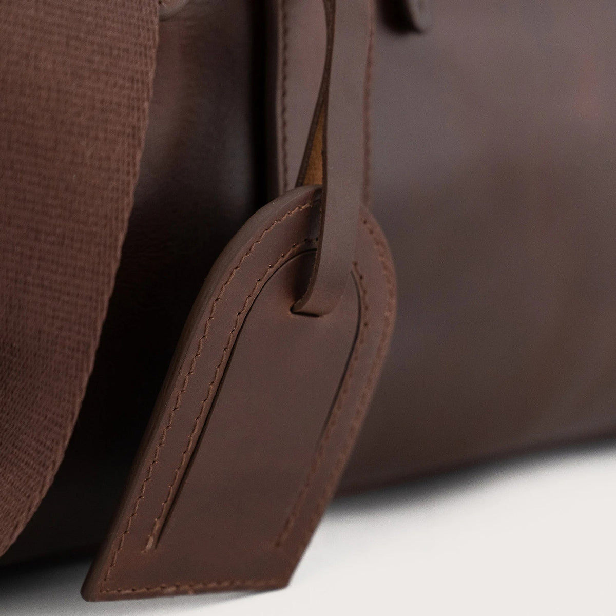 Brex Dale Vintage Brown Leather Duffle Bag - brown vintage leather duffle bag, view 9