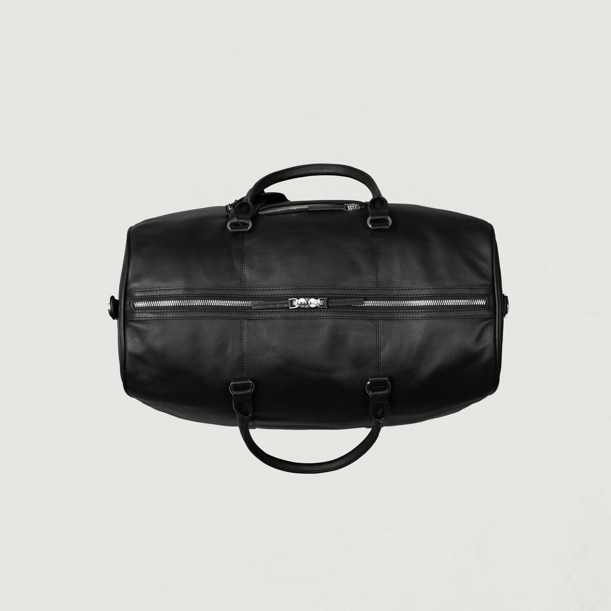 Brex Darrio Black Leather Duffle Bag - black leather duffle bag, view 4