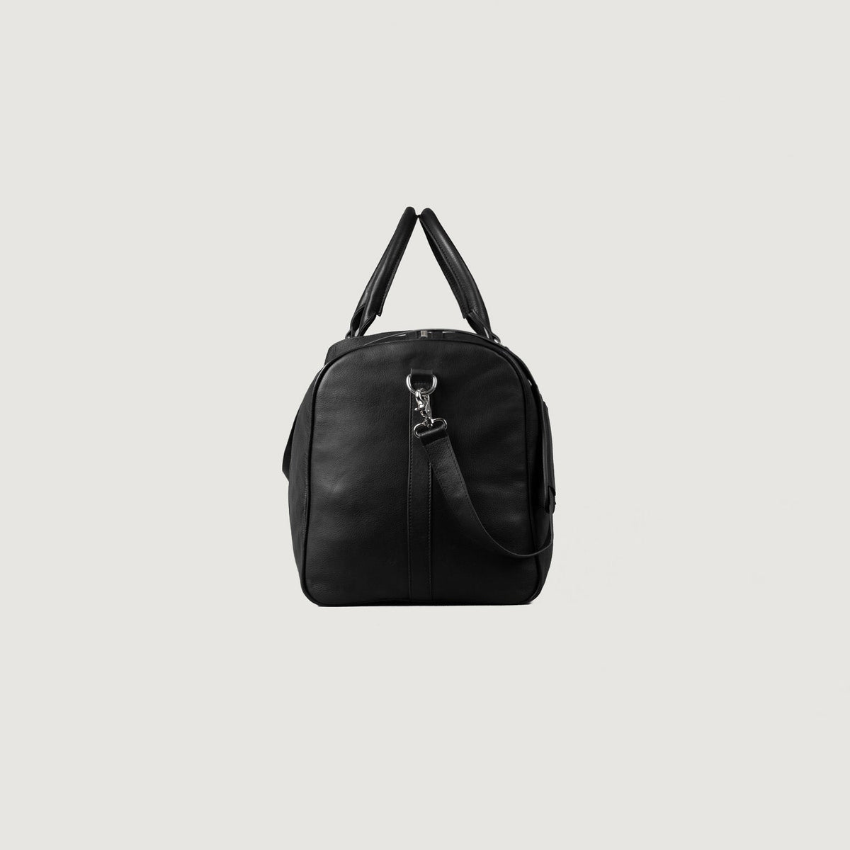 Brex Darrio Black Leather Duffle Bag - black leather duffle bag, view 6