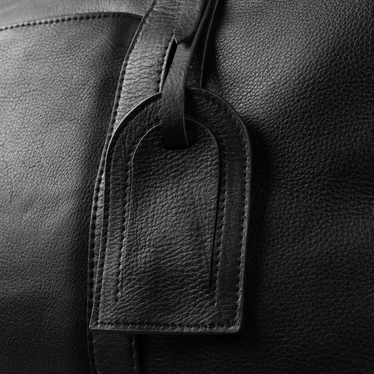 Brex Darrio Black Leather Duffle Bag - black leather duffle bag, view 9