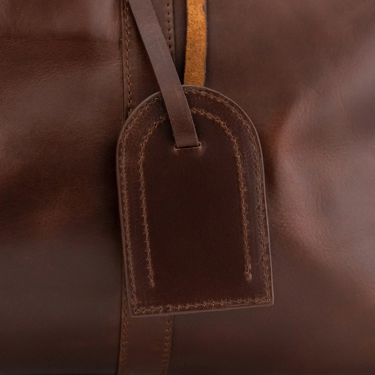 Brex Darrio Vintage Brown Leather Duffle Bag - brown vintage leather duffle bag, view 7