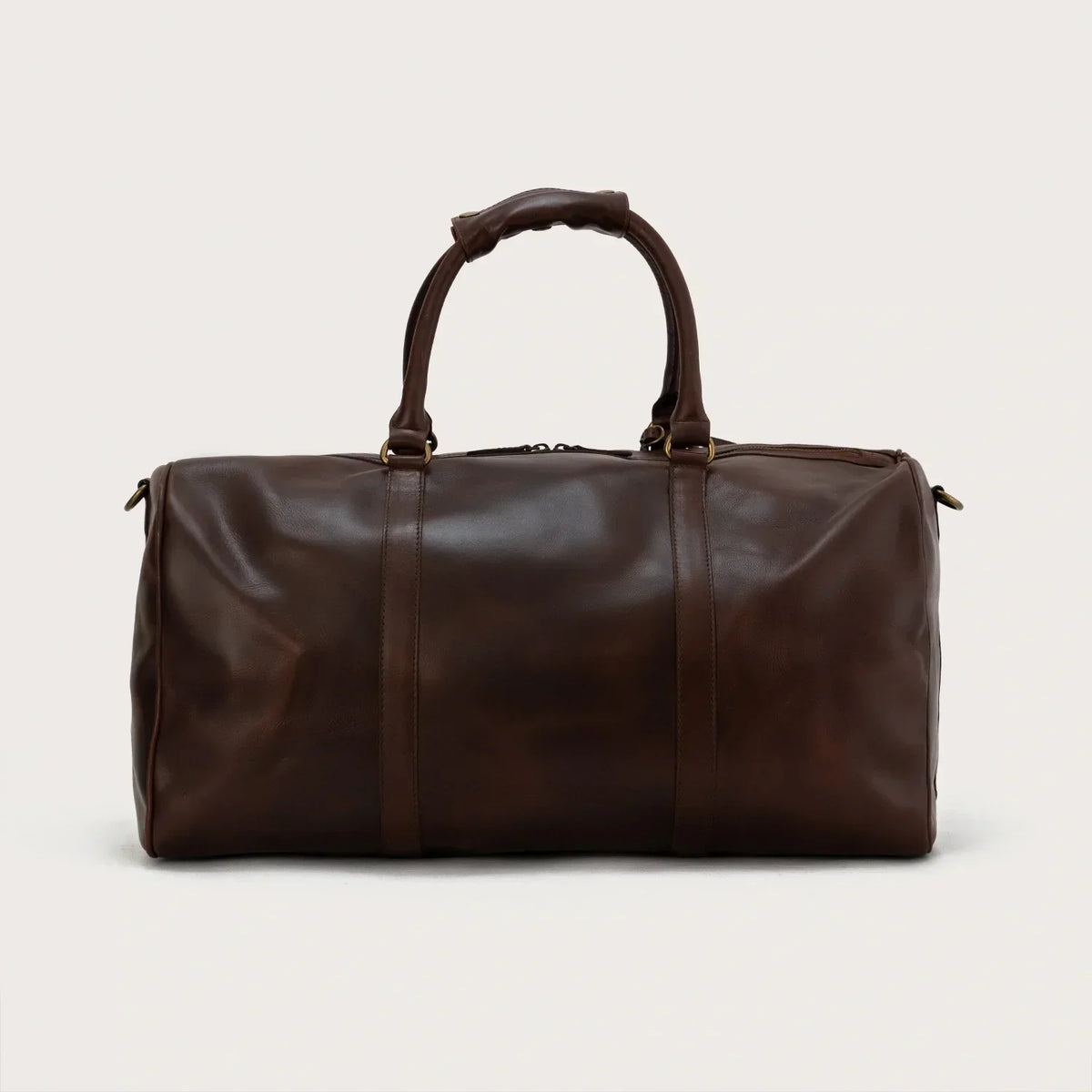 Brex Darrio Vintage Brown Leather Duffle Bag - brown vintage leather duffle bag, view 8