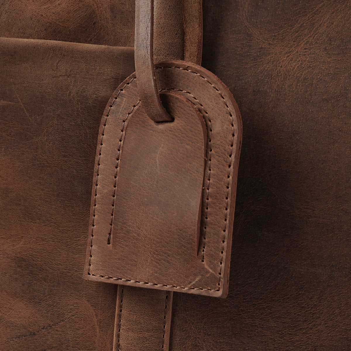 Brex Darrio Vintage Tan Brown Leather Duffle Bag - brown & tan vintage leather duffle bag, view 8
